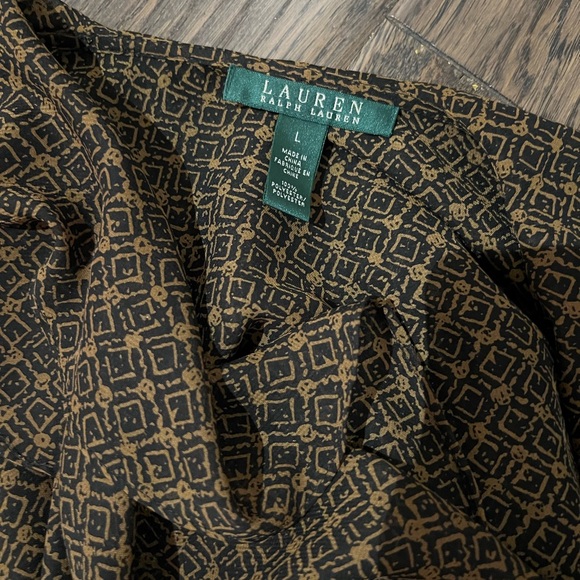 LAUREN Ralph Lauren Blouse With Tie, Size L - Picture 6 of 6